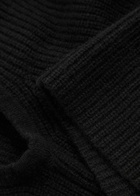Loop Cashmere Ribbed Cashmere Hood - Black - One Size