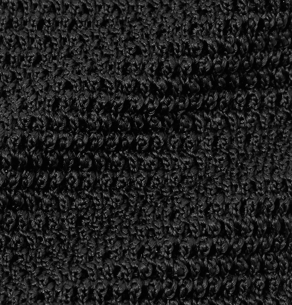 TOM FORD - 7.5cm Knitted Silk Tie - Black