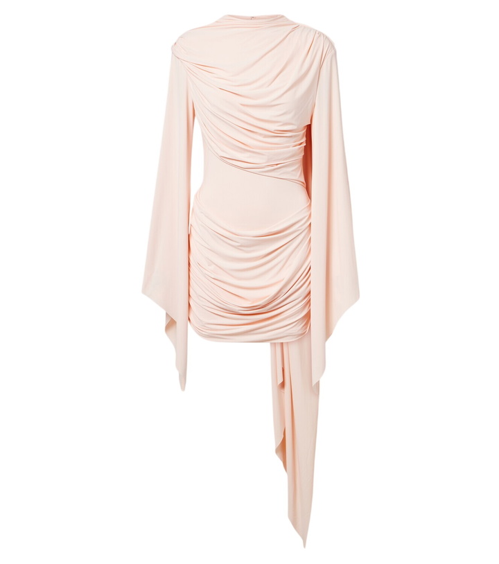 Photo: De La Vali Persia draped jersey minidress