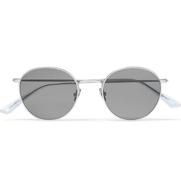 Photo: Sun Buddies - Carhartt WIP Jean Round-Frame Silver-Tone Sunglasses - Silver
