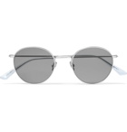 Sun Buddies - Carhartt WIP Jean Round-Frame Silver-Tone Sunglasses - Silver