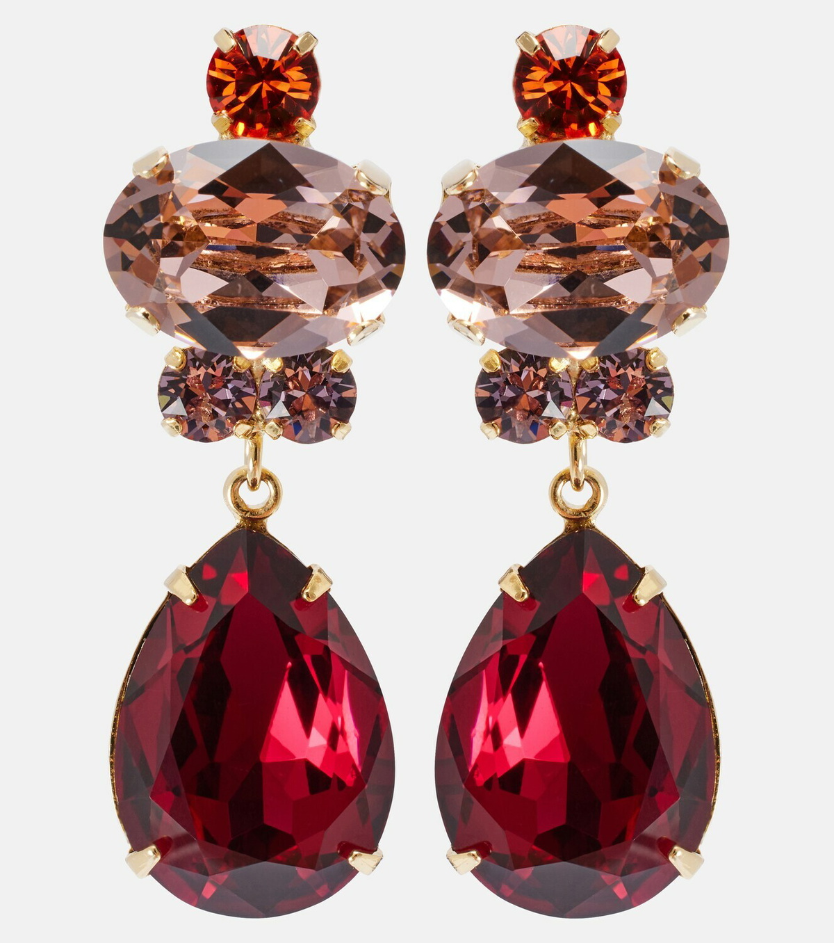 Jennifer Behr Catherine gold-plated drop earrings