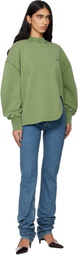 The Attico Green American Fleece Sweatshirt