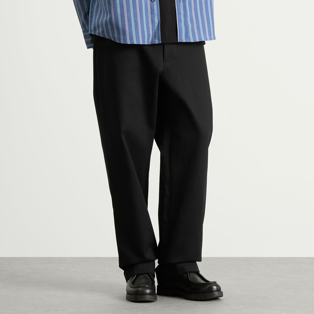 Randy's Garments Men's Randy’s Garments  Gusseted Work Pants in Black Super Twill