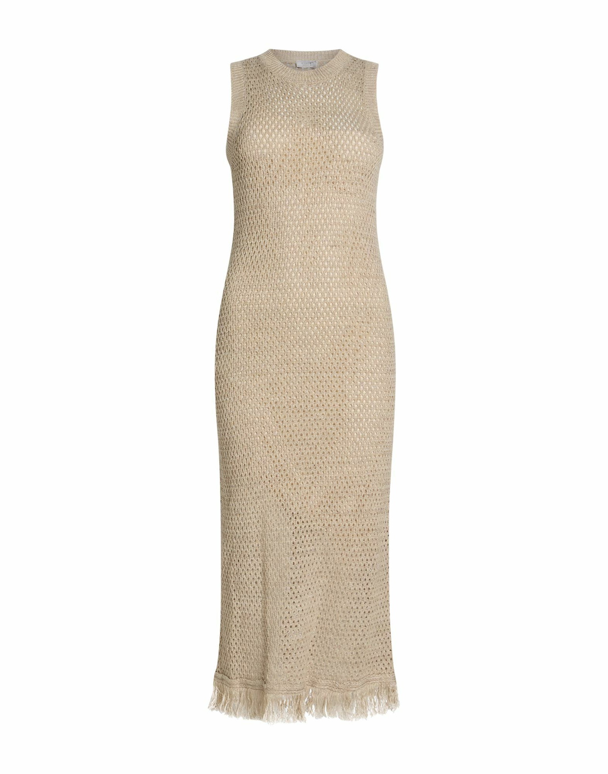 Peserico Womens Midi dress in Beige
