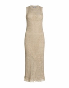 Peserico Womens Midi dress in Beige