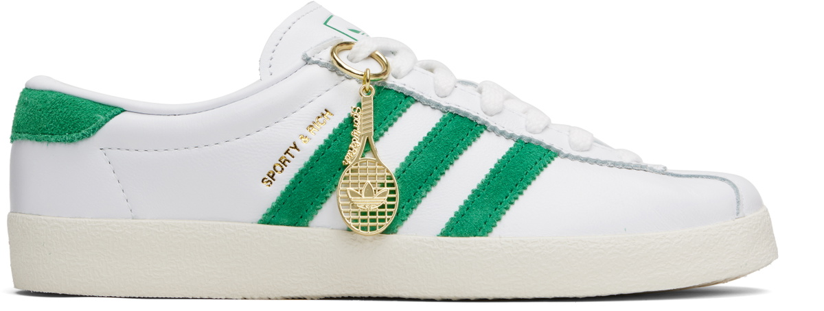 Sporty & Rich Off-White & Green adidas Originals Edition Canvas
