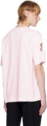 Simone Rocha Pink Cut Out T-Shirt