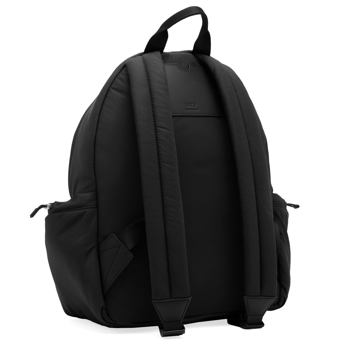 AMI Paris Men's Nylon Ami De Coeur Backpack in Wool Gabardine