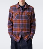 God's True Cashmere Vulcan tartan cashmere shirt with tiger's eye