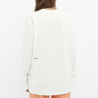 Pangaia Long Sleeve Organic Cotton C-Fibre T-Shirt in Off White