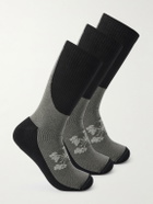 Portal - Lineage Three-Pack Cotton-Blend Socks - Black