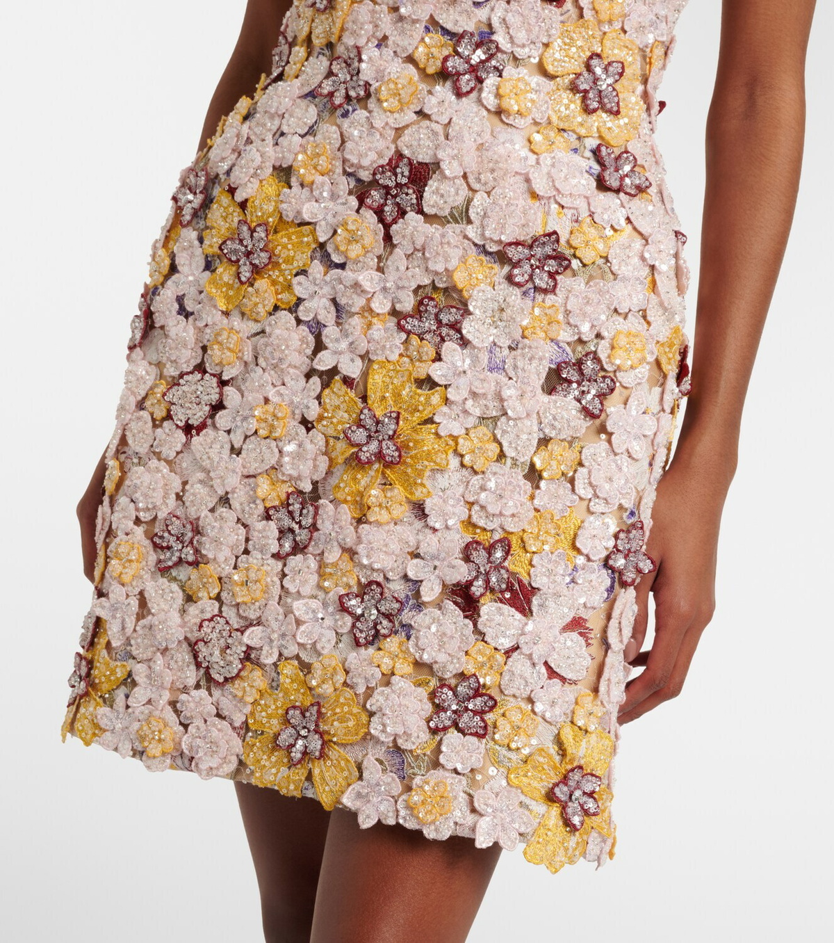 Costarellos Sirra embellished corset dress