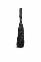 Diesel Rave - Hobo denim bag with zipper - Shoulder Bags - Unisex - Black