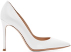 Gianvito Rossi White Patent Gianvito Pumps