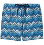 Vilebrequin - Moorea Mid-Length Printed Swim Shorts - Blue