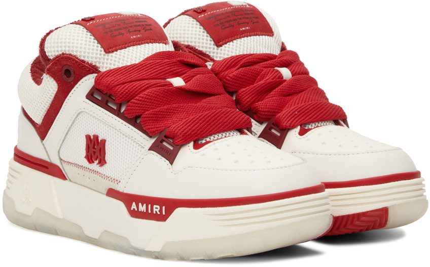 AMIRI White & Red MA-1 Sneakers