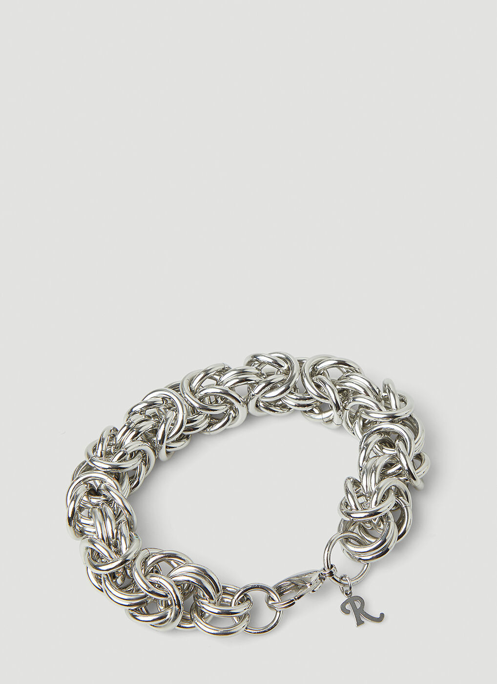 Cluster Chain Bracelet in Silver Raf Simons