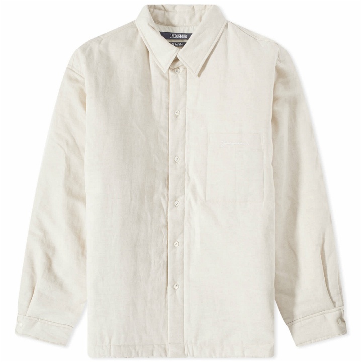 Photo: Jacquemus Men's Quilted Overshirt in Light Beige