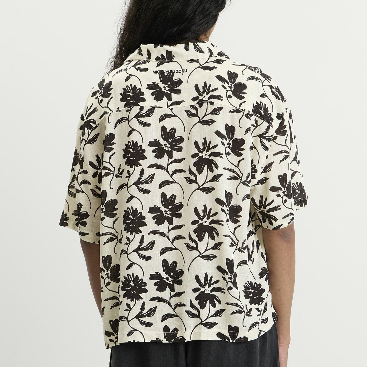 MKI Men's Floral Linen Vacation Shirt in Raw