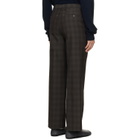 Maison Margiela Brown Checkered Regular Tailored Trousers