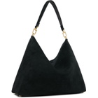 TOTEME Black Medium Bevel Suede Bag