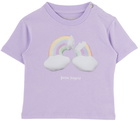 Palm Angels Baby Purple Rainbow T-Shirt