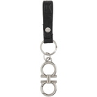 Salvatore Ferragamo Black Logo Keychain