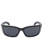 Prada Eyewear Men's A19S Sunglasses in Black/Dark Grey 