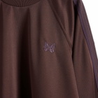 Needles Poly Smooth Sweatshirt in Dark Brown