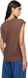 Gil Rodriguez Brown Billie Oversized Tank Top