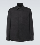 Saman Amel Regis silk shirt jacket