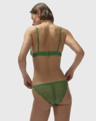 Love Stories Wild Rose Thong Green Womens Panty