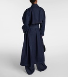 The Frankie Shop Nikola denim trench coat