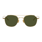 Linda Farrow Luxe Gold Dante C4 Sunglasses