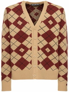 ACNE STUDIOS - Kwanny Wool Blend Jacquard Cardigan