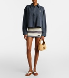 Miu Miu Frayed denim shirt
