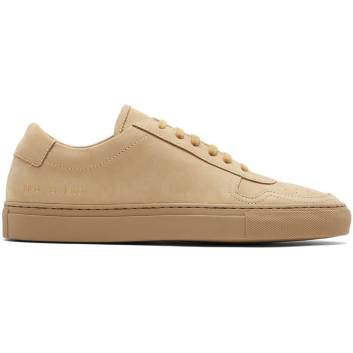 Photo: Common Projects Tan Nubuck BBall Low Sneakers