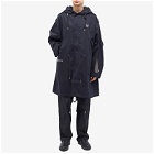 Fred Perry Men's x Raf Simons Printed Patch Parka Jacket in Black