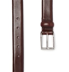 J.Crew - 3cm Brown Glossed-Leather Belt - Men - Brown