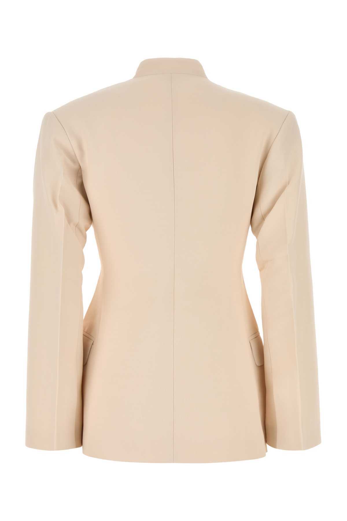 Light Pink Viscose Blend Blazer