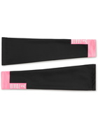 7 DAYS ACTIVE - Argon 18 Logo-Print Stretch-Jersey Cycling Arm Warmers - Black