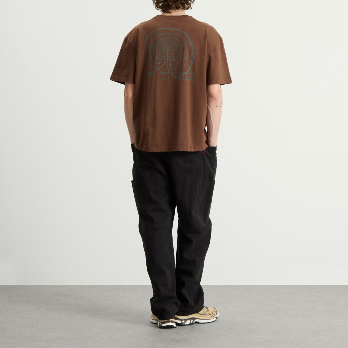 KA_YO_Prototype Men's Boxy Graphic T-Shirt in Burnt Wine