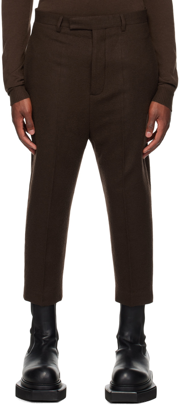 Rick Owens Brown Astaires Trousers Rick Owens