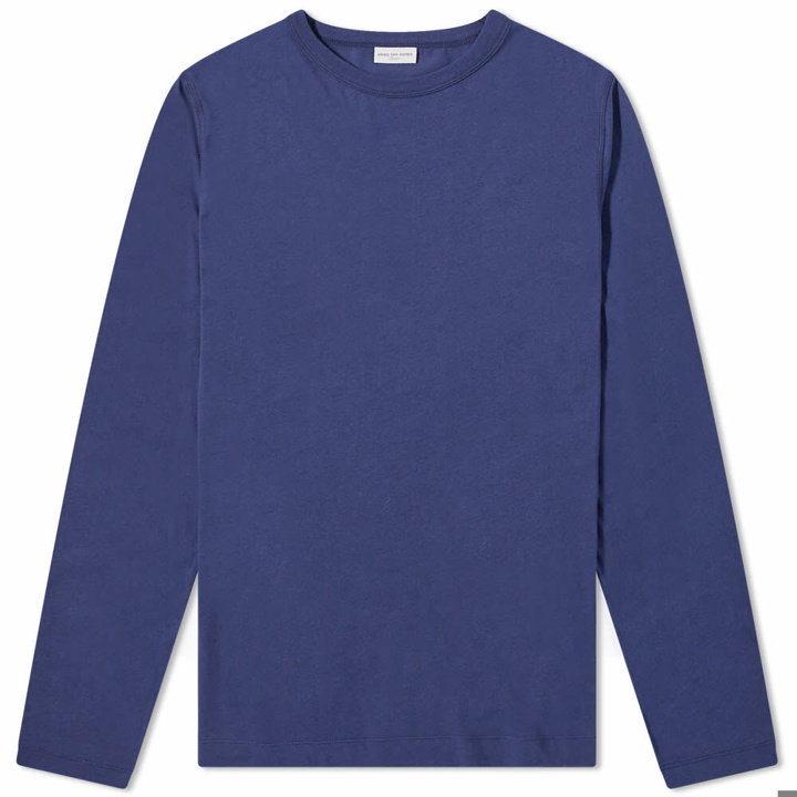 Photo: Dries Van Noten Men's Long Sleeve Habbot T-Shirt in Dark Blue