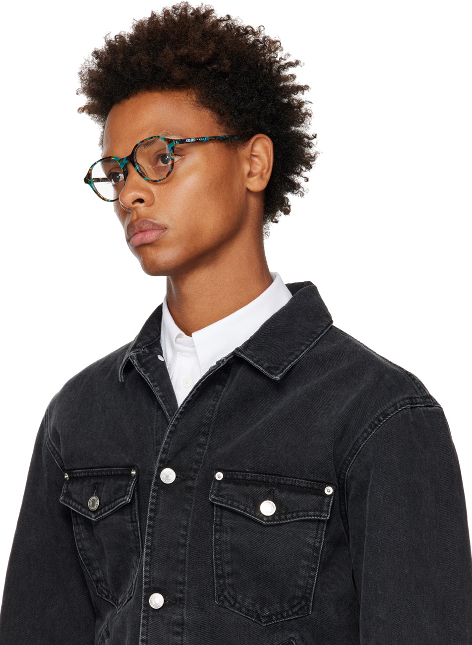 Kenzo Tortoiseshell Oval Glasses Kenzo