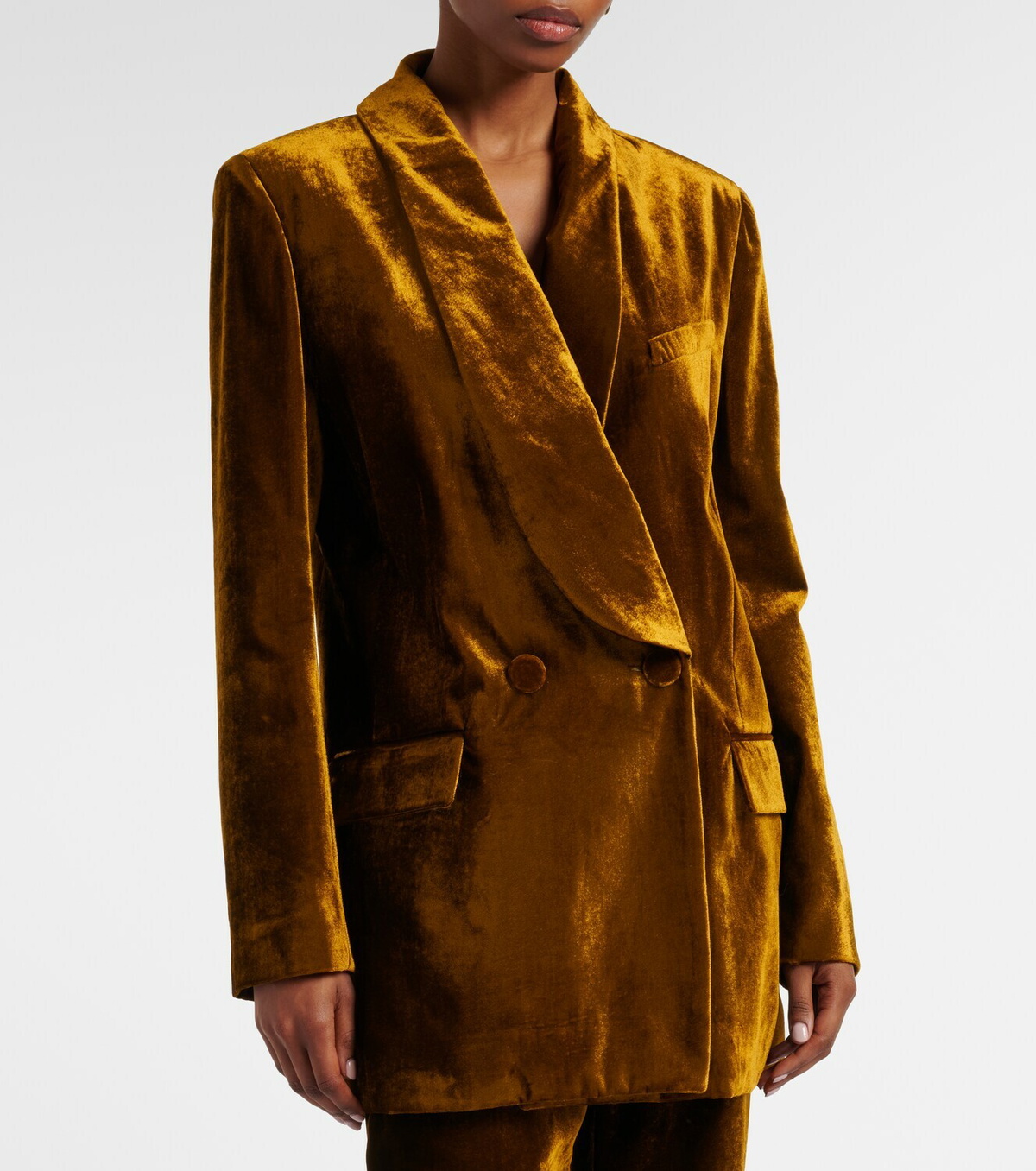 Nina Ricci Double-breasted velvet blazer
