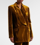 Nina Ricci Double-breasted velvet blazer