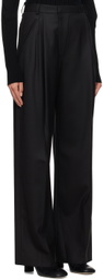 Victoria Beckham Black Wide-Leg Trousers