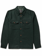 Portuguese Flannel - Wool-Tweed Overshirt - Green